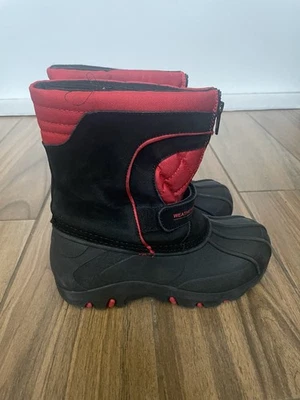 Botas de nieve impermeables Youth1 M rojas negras forro extraíble cálidas impermeables Foto 1 de 4