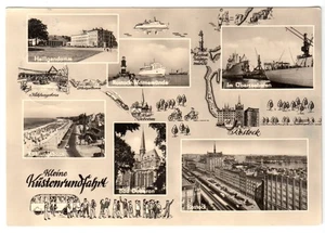 AK, Kleine Küstenfahrt, Heiligendamm, Kühlungsborn, Bad Doberan..., 6 Abb., 1965 - Bild 1 von 1