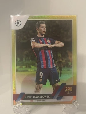 2022-23 Topps UEFA Club Competitions Yellow Foil /299 Robert Lewandowski #9 - Image 1 of 2