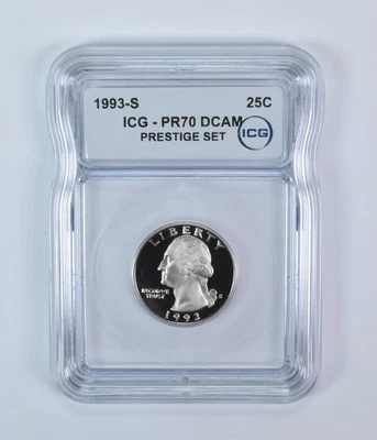 1993-S Washington Quarter Prestige Set PR70 DCAM ICG *2268 - Image 1 of 4