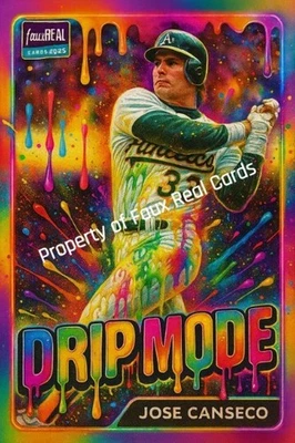 2025 Jose Canseco Drip Mode Cracked Ice Custom Parody Card - Image 1 of 4
