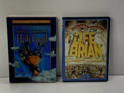 Monty Python and the Holy Grail (Special Edition) & Life of Brian DVD Lot-tested - Image 1 of 4