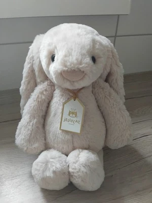 Jellycat Bashful Luxe Bunny Willow Medium plüsch mit Etikett unbesp. Neu