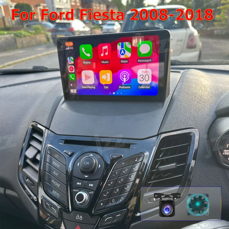 Kit de actualización de unidad principal de auto Carplay Android 4-64 GB para Ford Fiesta 2008-2018 Foto 1 de 4