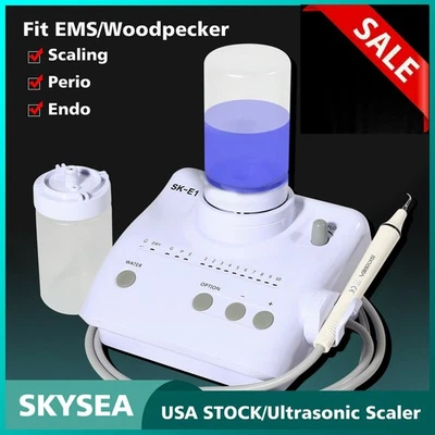 Máquina escaladora ultrasónica dental Fit Cavitron 2 botellas con pieza de mano EMS de la FDA Foto 1 de 4