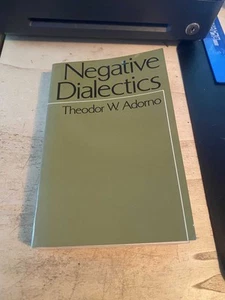 Theodor W. Adorno: Negative Dialectics 1990 Very Good Marxism Critical Theory PB - Bild 1 von 1