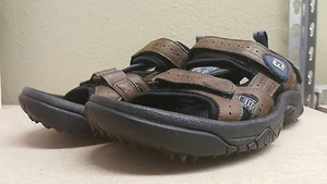 Men's Footjoy Golf Cleat 3-Way Adjustable Dark Leather Sandals Size: 8M - Picture 1 of 9