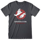 Ghostbusters Japanese Logo Charcoal T-Shirt NEW OFFICIAL