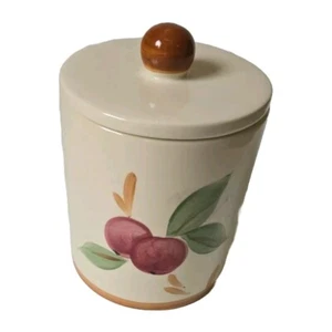 Franciscan Apple 6 1/2" H canister With Plastic Seal Lid Portugal Vintage RARE - Picture 1 of 3
