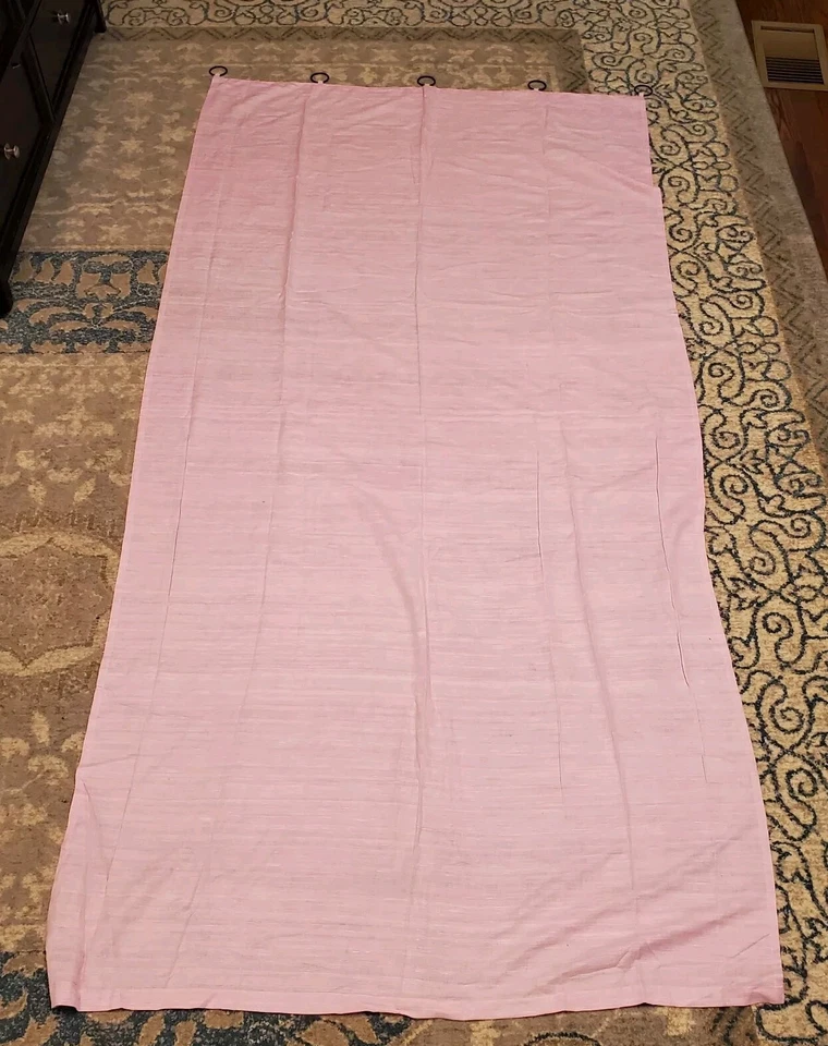 Paneles de cortina Pottery Barn Kids Outlet seda mezcla algodón 42x84 rosa bebé  Foto 1 de 4