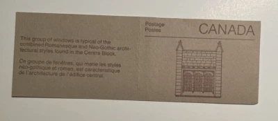 1985 Canada BK 88b Stamps Mint Never Hinged -Rolland Paper -Centre Block Windows - Image 1 of 2