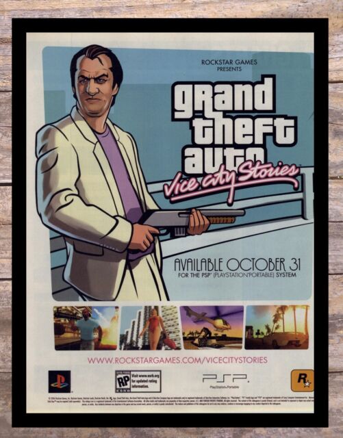 GTA Vice City Mapa/Pôster para PS2 - Escorrega o Preço