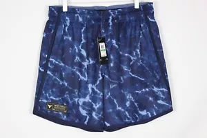 Under Armour Men's Project Rock Mesh Printed 7" Shorts L Large Blue - Picture 1 of 5