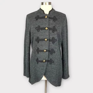 Ralph Lauren Jeans Co Womens Military Knit Jacket Sweater Soutache Buttons XL - Picture 1 of 12