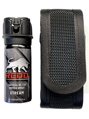 Redd, Tactical OC/CS and Nylon Holster - Flip Top Stream (2 oz) (Freeze +P)