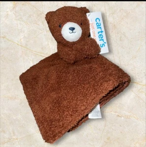 Carters Just One You Brown Bear Security Blanket Baby Plush Lovey Corduroy - Picture 1 of 3