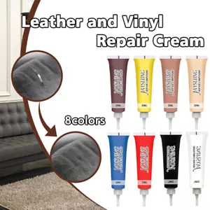 Leder Reparatur Gel Farbe Paste 20ml Pflege Sitz Sofa Kratzer Verschleiss Loch ⊿ - Bild 1 von 20