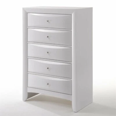 ACME Ireland 5 Drawer Chest in White - Image 1 of 4