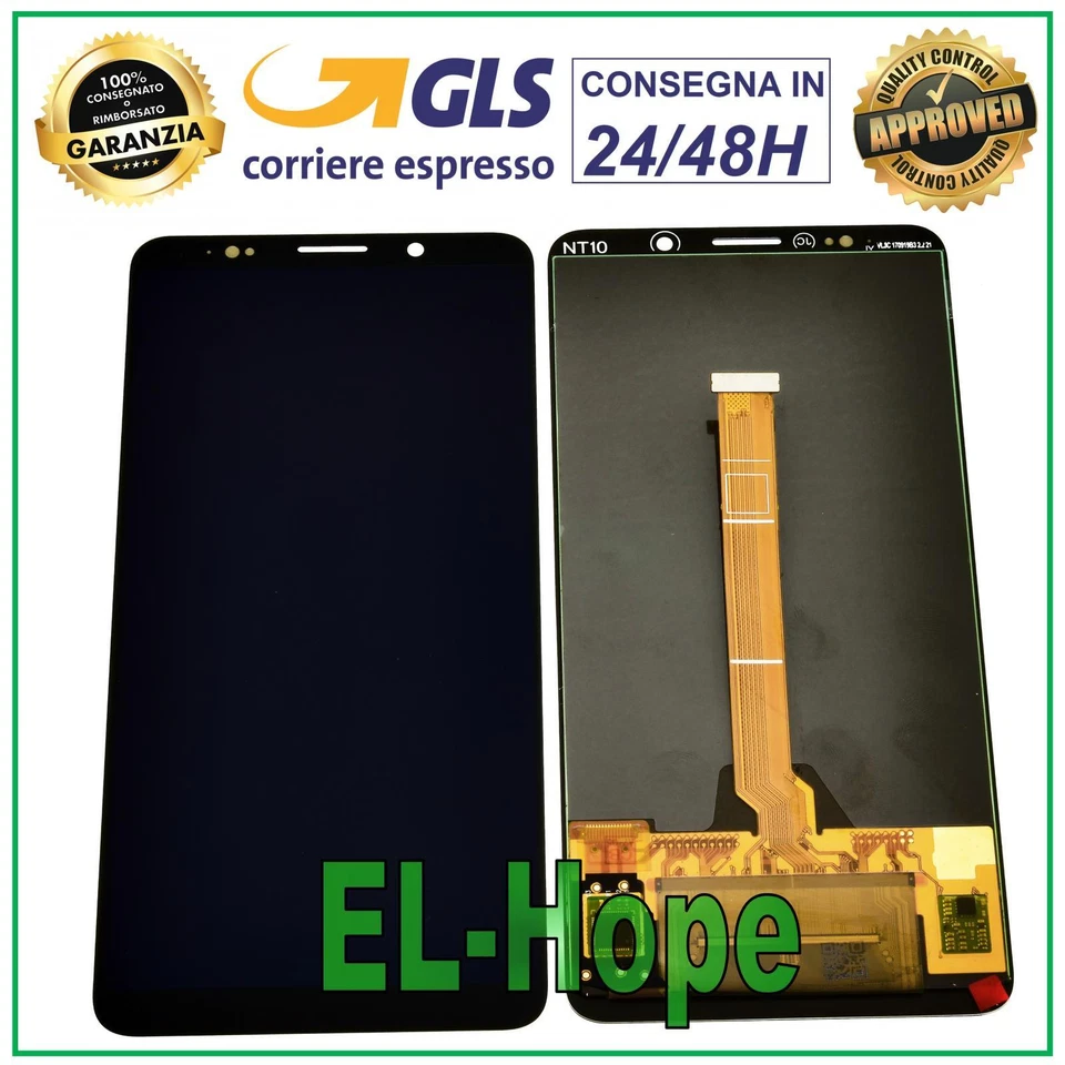 DISPLAY LCD OLED PER HUAWEI MATE 10 PRO BLA-L09 L29 AL00 TOUCH VETRO NERO - Immagine 1 di 1