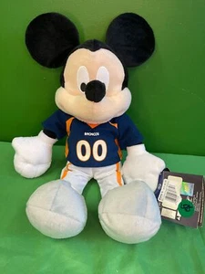 NFL Denver Broncos Disney Official Mickey Mouse Cuddly Toy NWT - Picture 1 of 3