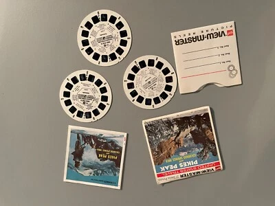Vintage View Master 3 Reel Set Pikes Peak Colorado Springs Packet #A 321 Free SH - Image 1 of 3