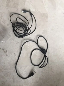 3 Prong power cord supply cable And USB Connector for Dell 1600n - Picture 1 of 9
