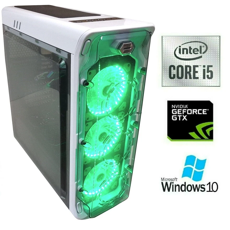 PC COMPUTER GAMING INTEL i5 16GB DDR4 GTX 1060 SSD 240GB HDD 1 TB Windows 10 Pro - Immagine 1 di 1