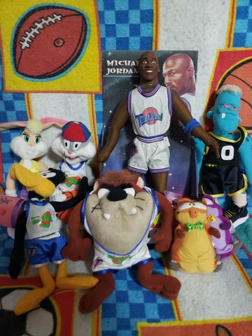 Vintage Space Jam Micheal Jordan Plush Looney tunes 1996 Mcdonalds Full Lot Cover