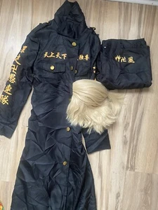 Tokyo Revengers Anime Manjiro Sano Mikey Cosplay Costume Uniform Wig Included - Picture 1 of 1