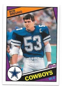 1984 Topps Football #236 Bob Breunig Dallas Cowboys - Picture 1 of 2