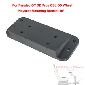 For Fanatec CSL DD / GT DD Pro Wheel Playseat Mounting Bracket 15° Angle - Picture 1 of 9
