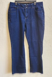 Lane Bryant Jeans Sz 18 Dark Wash Stretch Tighter Tummy Technology Straight Leg - Picture 1 of 19