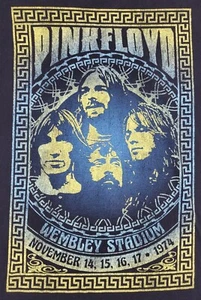 Pink Floyd Shirt Mens Large Wembley Stadium 1974 Goodie Two Sleeves Adult A62 - Picture 1 of 7