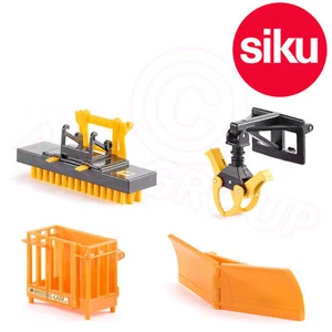 Siku 3661 1:32 Scale Front Loader Accessories Basket Plough Log Grab Brush sweep - Picture 1 of 1