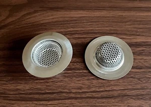 2pc Bathroom Sink Strainer Hair Catcher Drain Protector Shower Clog Trap Stopper - Picture 1 of 9