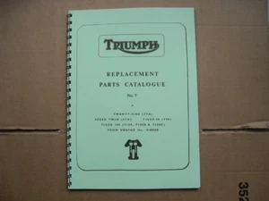 TRIUMPH 3TA/5TA/T90/T100 TEILEBUCH FÜR 1966 - Bild 1 von 1