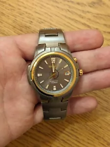 Reloj de buceo de lujo para hombre Seiko Kinetic Titanium 5M62-0C10, 100 m - Imagen 1 de 9