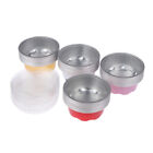10pcs 50ML Valentine Aluminum Foil Cake Pan Round Shaped Cupcake Cup With Lids