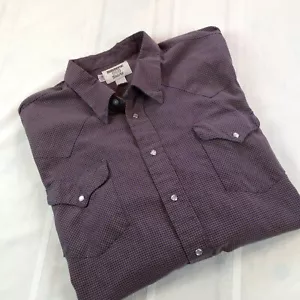 VTG RUDDOCK SHIRTS Full Pearl Snap Long Sleeve Western Cowboy Shirt Men's XLT - Picture 1 of 8