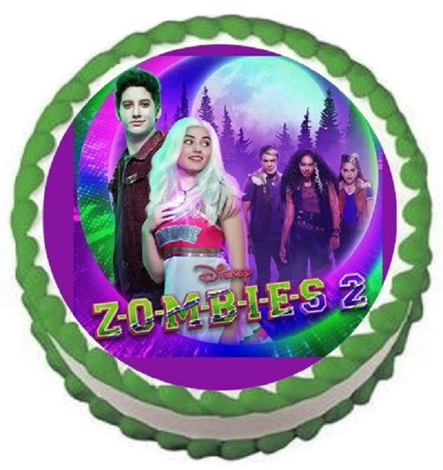 Hoja de glaseado comestible redonda Zombies 2 Image 8" Foto 1 de 2