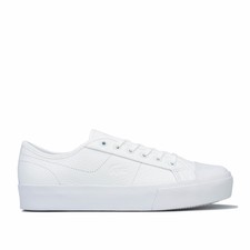 lacoste ladies white trainers