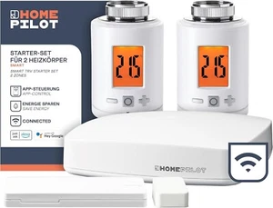 HOMEPILOT Heizung Smart-Home-Set - 2X Heizkörper-Thermostat, 1x Fensterkontakt - Bild 1 von 7