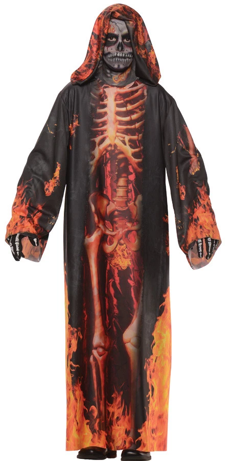 Underworld Robe Child Boys Costume Skeleton Halloween Dress Up Underwraps - Image 1 of 1