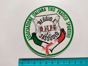 PRACTICAL SHOOTING STICKER REGGIO EMILIA SASSUOLO STICKER STICKER 80s ORIGINAL - Picture 1 of 1