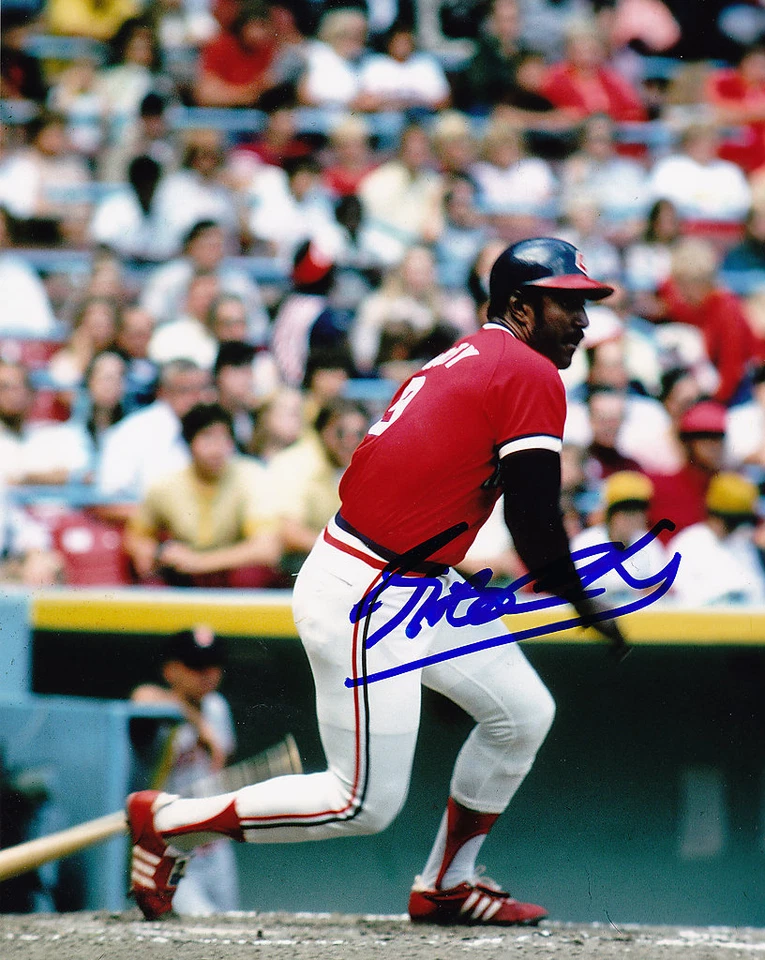 RICO CARTY INDIOS CLEVELAND ACCIÓN FIRMADO 8x10 Foto 1 de 1