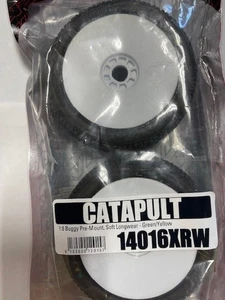 AKA 1:8 Soft Longwear 1:8 CATAPULT Pre-Mounted Tires #AKA14016XRW - Picture 1 of 1