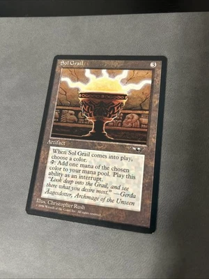 Sol Grail MTG Magic The Gathering LIGHTLY PLAYED Artifact Card (DS3D1C6) - Image 1 of 2