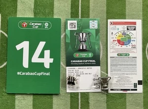 Newcastle United V Liverpool Carabao Cup Final 2025 Ticket ISAK 14 extras RARE - Picture 1 of 3