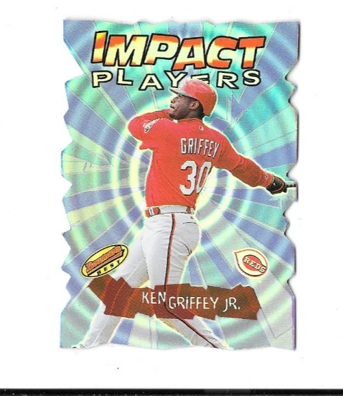 2001 年 Bowmans Ken Griffey Jr 影响球员死亡切割反光 — 第 1/1 张图片