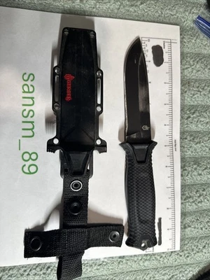 Gerber StrongArm Fixed Blade Knife – Full Tang – Black Handle – Plain Edge – Tac - Image 1 of 4